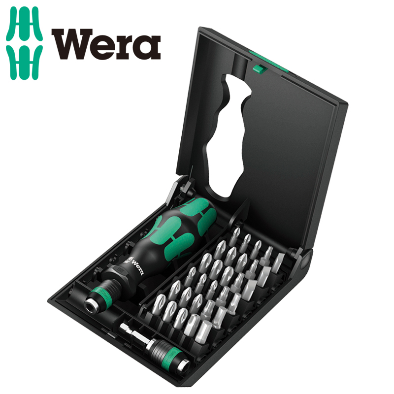 德国维拉Wera进口32件通用型螺丝批组套 可换头批头套装 改锥组套 