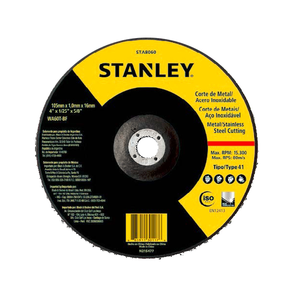 史丹利STANLEY电动工具 › 附件 › 磨切片