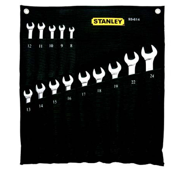 史丹利STANLEY手工具 › 机工类工具 › 14件套公制精抛光两用长扳手